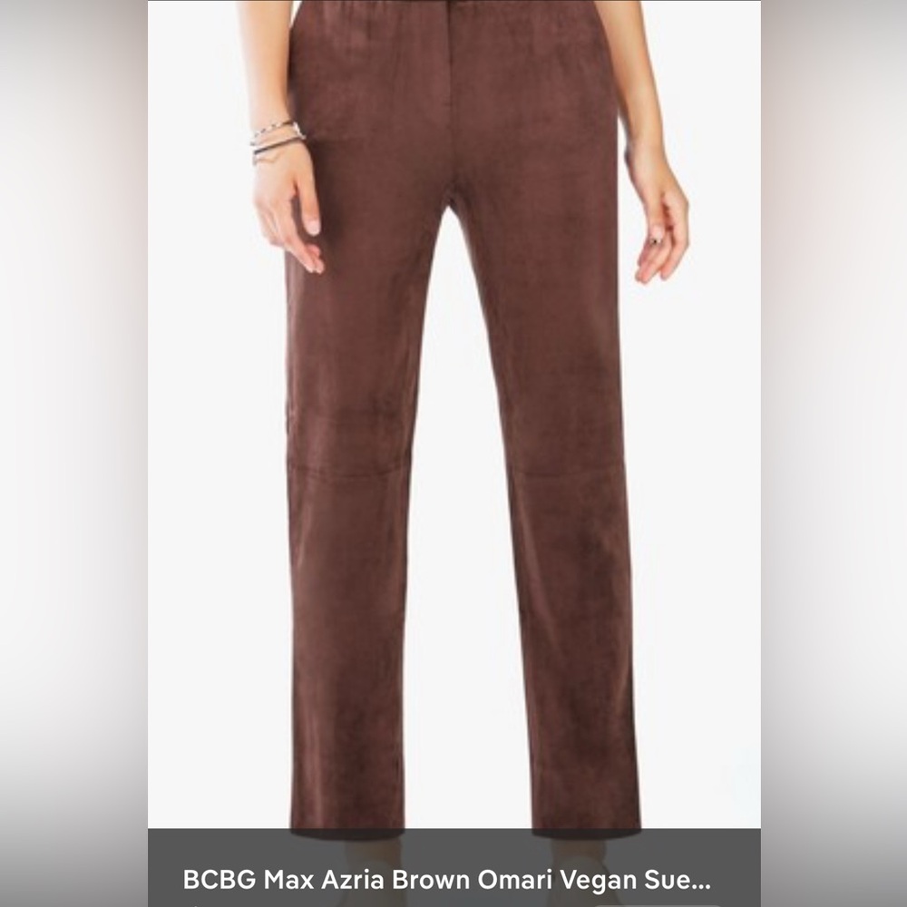BCBG MAXazria Suede Pants Vegan